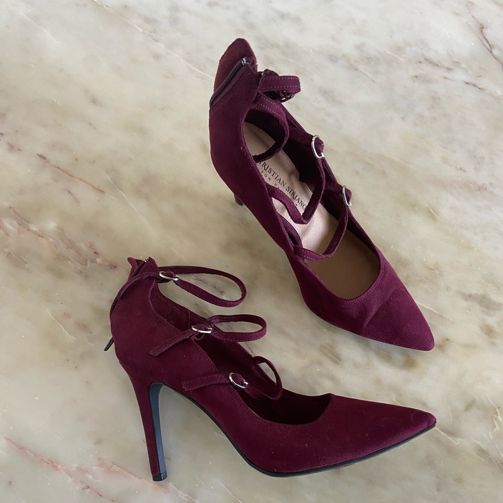 Burgundy Christian Siriano for Payless heels